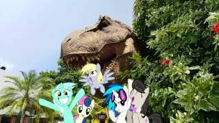 Ponies on Jurassic Park Orlando [upl. by Ayamahs]