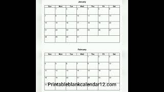 Printable blank calendars [upl. by Eiclek]