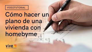 Videotutorial ¿Cómo hacer un plano de una vivienda gratis con homebyme [upl. by Mommy]