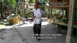 Kbach kun boran khmer  lok ta EN Song interview 12 [upl. by Asiralc]