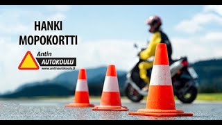 Antin Autokoulu  Mopon käsittelytehtävät [upl. by Suryc]