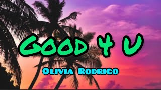 Olivia Rodrigo  good 4 u Lyric Video SUPER CLEAN [upl. by Durwyn]