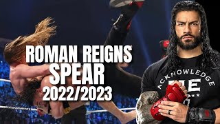 Roman Reigns  Spear compilation 20222023 [upl. by Lilhak234]