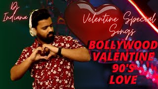 DJ IndianaBollywood 90s Love Songs Evergreen 90s Hits Valentines Special Songs SRK Special [upl. by Bradeord]