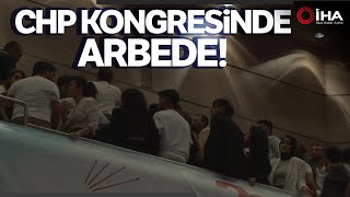 CHP İstanbul İl Kongresinde Arbede Güçlükle Sakinleştirildiler [upl. by Namwen601]