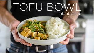 How can cooking at home be this EASY Sweet  Salty Tofu Rice Bowl Recipe [upl. by Iphagenia]