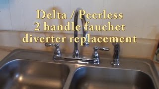 Delta  Peerless 2 handle faucet diverter replacement RP41702 [upl. by Yaf]