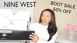 Nine West Boots  Try on Boot Haul [upl. by Nahoj923]