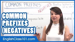 Negative Prefixes  Learn English Grammar [upl. by Sivrahc]