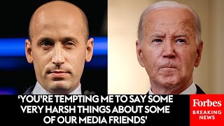 Miller Takes Aim At Reporters You ‘Failed To Cover The Fact That’ Biden Was Mentally Incompetent’ [upl. by Spielman]