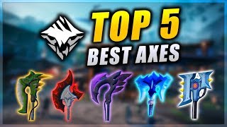 DAUNTLESS Top 5 Best Axes Dauntless Axe Guide 2019 [upl. by Brucie164]