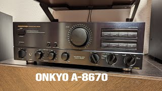 Onkyo A8670 in Action [upl. by Anelehs984]