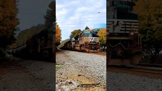 Norfolk Southern ethanol loads train 64D approaches Raleigh NC at Powell Drive 10292024 [upl. by Bronson]