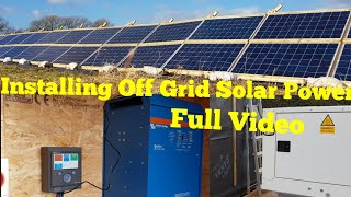 Installing a 10kw Offgrid solar power system Full Video [upl. by Legra]