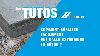 Tuto  DIY  Comment réaliser facilement une dalle extérieure en béton [upl. by Ardeid]