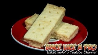 Classic Shortbread Bars Recipe   All butter cookie recipe [upl. by Mountford]