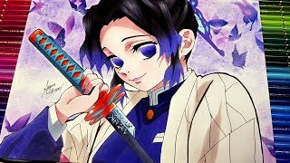 Drawing  SHINOBU KOCHOU  Kimetsu no Yaiba [upl. by Angelique]