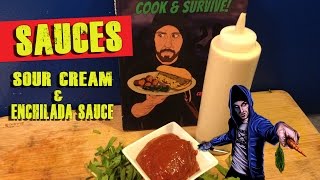 Vegan Sour Cream Recipe  Enchilada Sauce Recipe [upl. by Martino802]