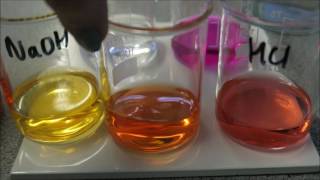 Indicators for titrations  Methyl orange and phenolphthalein [upl. by Zusman]