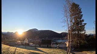 Drifting Clouds and Changing Light Over Ørsta Norway [upl. by Erl470]