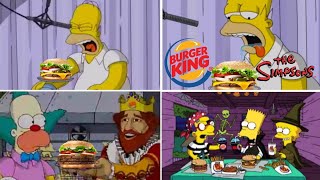 Only The Best The Simpsons Burger King Funny TV Classic Commercials [upl. by Charron680]