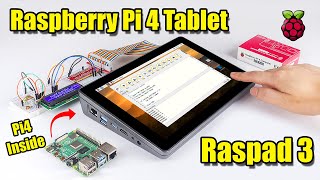 Raspberry Pi 4 Tablet  RasPad 3 First Look [upl. by Dnumsed]