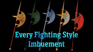 Every Fighting Style Imbuement  Arcane Odyssey [upl. by Martinson]