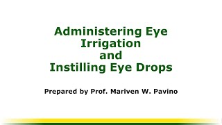 How to instill Atropine eye drops [upl. by Gnos]