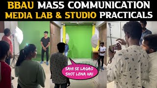 BBAU  Mass Communication amp Journalism  Media Lab amp Studio Visit amp Practicals  VARUN FILMMAKER [upl. by Atiekahs]