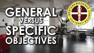 General versus Specific Objectives [upl. by Bartolome]