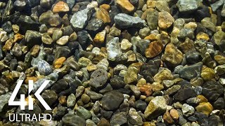 RIVER ROCKS  8 Hours Nature Sounds of Water for Destress Insomnia Study Relaxation  4K Video [upl. by Eelan]