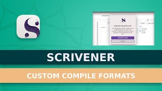 How To Manage Default And Custom Compile Formats In Scrivener [upl. by Oruhtra]