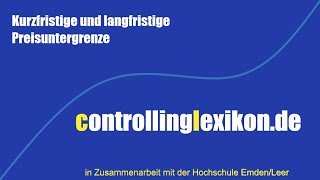 kurzfristige und langfristige Preisuntergrenze [upl. by Kloster657]