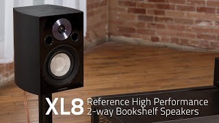 Fluance Reference High Performance 2Way Bookshelf Speakers XL8SW [upl. by Sybille805]