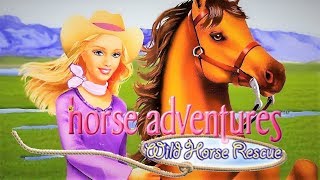 Barbie Horse Adventures Wild Horse Rescue 2003 PS2 [upl. by Kcirdlek956]