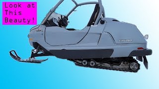 Reviewing A Side by Side Snowmobile The Skidoo Elite SUPER RARE [upl. by Dnalrag]