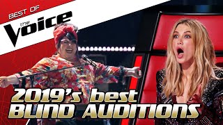 TOP 10  The BEST Blind Auditions of 2019 in The Voice [upl. by Sisxela]