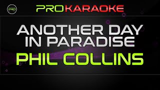 Phil Collins  Another Day In Paradise  Pro Karaoke [upl. by Anai5]