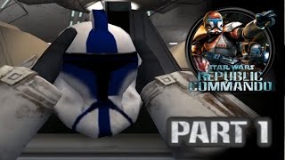 Star Wars Republic Commando PC HD ARC Trooper Mod Walkthrough  Part 1 Kamino [upl. by Schuyler]