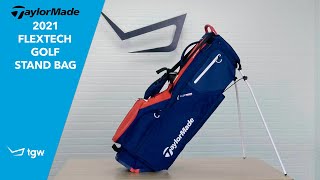 TaylorMade 2021 FlexTech Golf Stand Bag Overview by TGW [upl. by Yrrap]