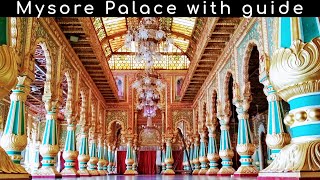 Mysore Palace with guide Amba Vilas Palace ಮೈಸೂರು ಅರಮನೆ inside Mysore Tourism Karnataka Tourism [upl. by Arber931]