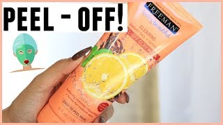 FREEMAN FEELING BEAUTIFUL SWEET TEA AND LEMON PEEL OFF MASK REVIEW WITH DEMO [upl. by Carnahan]