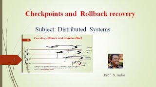 Checkpoints and rollback recovery  Distributed systems  Video 11 [upl. by Margot]