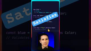 Satisfies in TypeScript typescript typescripttutorial coding programming [upl. by Maurer]