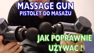 Jak używać massage gun pistolet do masażu  Masażer wibracyjny na bolące mięśnie i nie tylko 🔥 [upl. by Neelloj311]