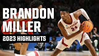 Brandon Miller 2023 NCAA tournament highlights [upl. by Eemak]