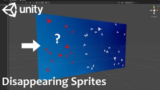 Unity  Sprites disappearing in scene view at runtime [upl. by Mazman]