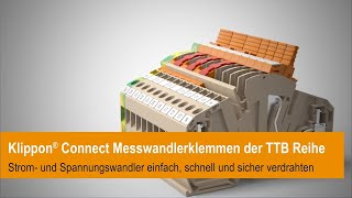 Klippon® Connect TTB Range  Für die Verdrahtung von Messwandlern [upl. by Bebe]