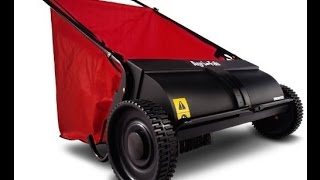 Review AgriFab 450218 26Inch Push Lawn Sweeper [upl. by Arrol190]