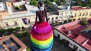 La Catrina Gigante de 26 metros Festival del Día de Muertos de Zapotlanejo Altos de Jalisco [upl. by Yeldahc]